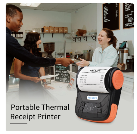 80mm Thermal Printer Portable Receipt Ticket Wireless Bluetooth Mobile Pocket Bill Printer Android Phone PC Printer 2