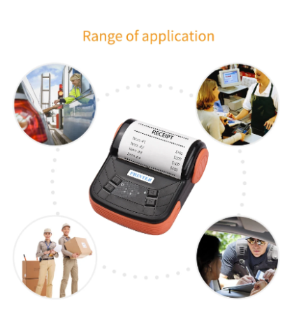 80mm Thermal Printer Portable Receipt Ticket Wireless Bluetooth Mobile Pocket Bill Printer Android Phone PC Printer 7