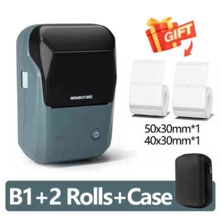 Mini Label Thermal Printer Niimbot B1 Portable Self-Adhesive Printer For Stickers Round Labels Rolls UV Tag Bluetooth Printer 3