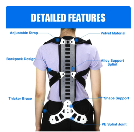 Posture Corrector Back Support Comfortable Back and Shoulder Brace for Men and Women Medical Device To Improve Bad Posture Belt 2