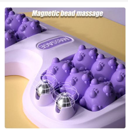 1PC Dual Foot Massager Roller with ABS Plastic& Magnetic Beads,Promotes,Lightweight and Portable - Relaxation Gifts for Women Men 3