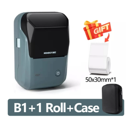 Mini Label Thermal Printer Niimbot B1 Portable Self-Adhesive Printer For Stickers Round Labels Rolls UV Tag Bluetooth Printer 4