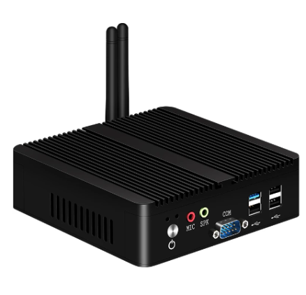 XCY Fanless Mini PC Intel Celeron J1900 Quad-Cores 2.0GHz 2x RS232 2x LAN Windows 10 Linux Embedded IoT Industrial Computer 5