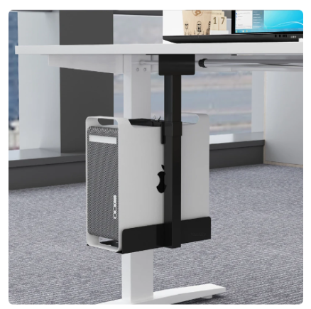 PC Case Holder Under Desk Wall Side CPU Stand Adjustable Computer Mainframe Hanger Host Box Stand Bracket Rack Universal 2