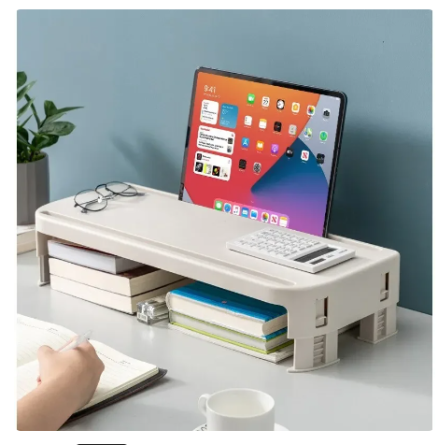 Monitor Stand Riser Computer Stand Desk Organizer Extender Heightened Shelf For Laptop PC Keyboard Printer PS4 5