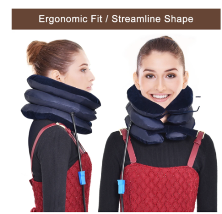 Inflatable Neck Collar Pillow Posture Correct Cervical Vertebra Ontlaster Orthopedic Shoulder Headache Pain Relief Tractor 2