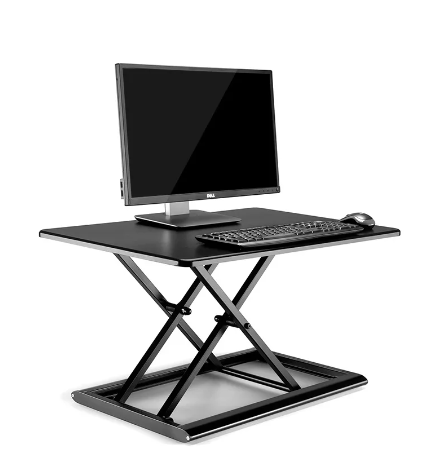 Hyvarwey ID-30 Aluminum Easy Up Height Adjust Sit Stand Desk Riser Foldable Laptop Desk Monitor Holder Stand With Keyboard Tray 1
