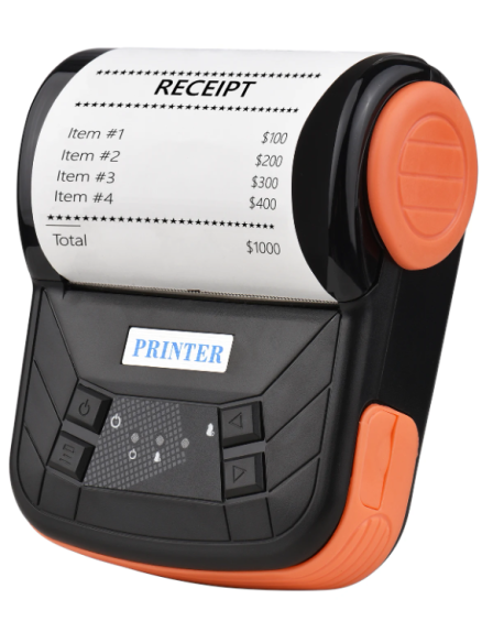 80mm Thermal Printer Portable Receipt Ticket Wireless Bluetooth Mobile Pocket Bill Printer Android Phone PC Printer 1