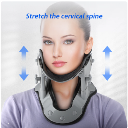 Cervical Neck Traction Adjustable Heating Neck Stretcher Collar Stretching Correction Therapy Neck Orthosis Braces Health Care 4