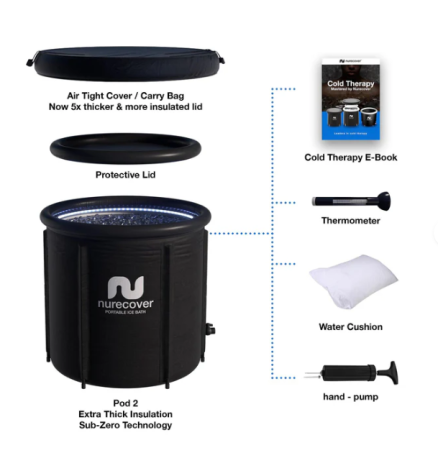 NuRecover Pod2 - The Ultimate Portable Ice Bath for Rapid Recovery 3