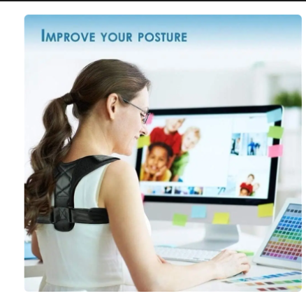 Adjustable Back Shoulder Posture Corrector Belt - Clavicle Spine Support for Reshape, Home, Office, Sport - Upper Back and Neck Brace 2