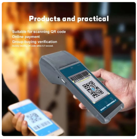 Q3Pro Handheld PDA 4G Android 8.1 POS Machines Portable Electronic Ticket Printer Receipt All In One Handheld Business Register 3