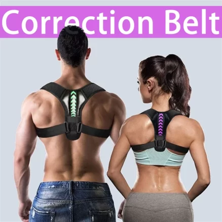 Adjustable Back Shoulder Posture Corrector Belt - Clavicle Spine Support for Reshape, Home, Office, Sport - Upper Back and Neck Brace 1