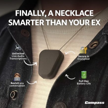 Compass AI Necklace - Smart Wearable Memory Device 1