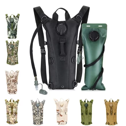 3L Tactical Hydration Water Bladder Backpack - Military Camouflage, Outdoor Sports & Cycling 1