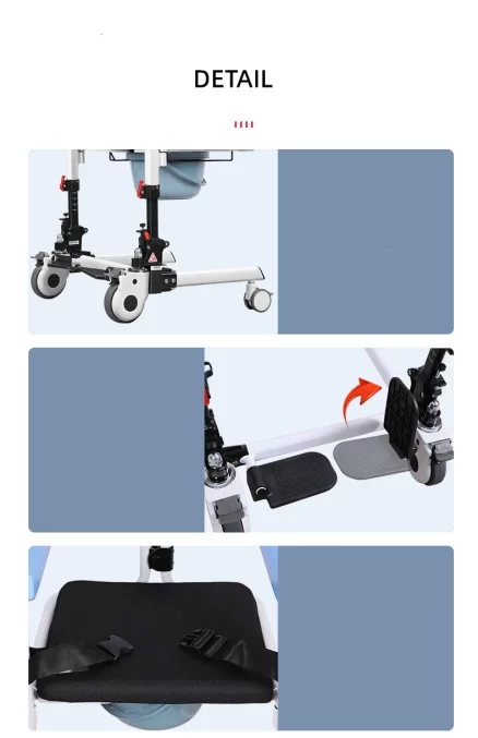 Patient Manual Transfer Lift Home Care Bed Wheelchair Shift Lifting Chair Elderly Disabled Nursing Transport Moving Lifter 8