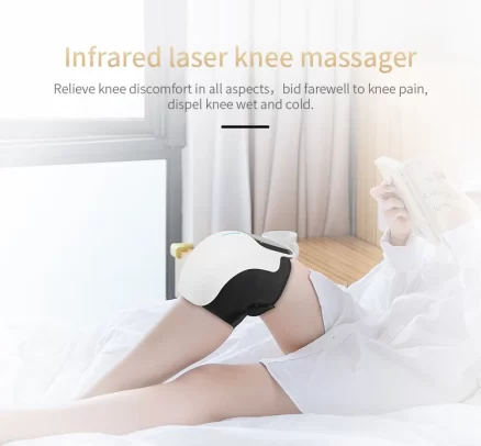 Knee Massager Infrared Heat and Vibration Knee Pain Relief for Swelling Stiff Joints Stretched Ligament and Muscles Injuries 1