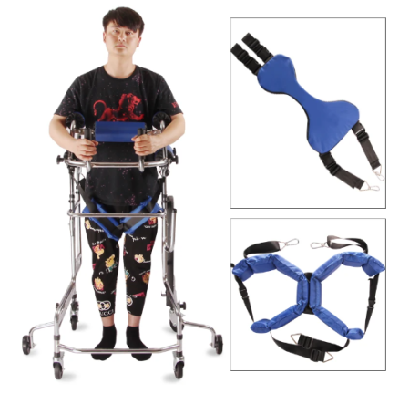 Adult Walker Walking Aid For The Elderly Stroke Hemiplegia Rehabilitation Training Equipment Assisted Walking Stand Eight Wheels 1