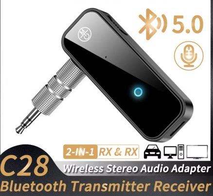 2 IN 1 Bluetooth Audio Receiver Transmitter 3.5mm AUX Jack Dongle Stereo Music Wireless Adapter Portable Mini For TV PC Car Kit 1