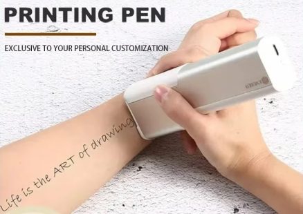 EVEBOT Mini Portable Printer Tattoo Printpen for Men Women Handheld Printer in Skin Custom Pattern Skin Printer Print Machine 1