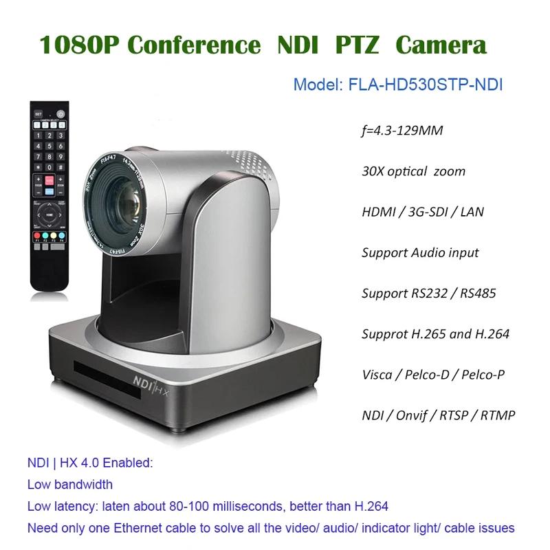 2MP Broadcasting Video Conferencing 30X Optical Zoom NDI PTZ Camera with HDMI SDI LAN 6